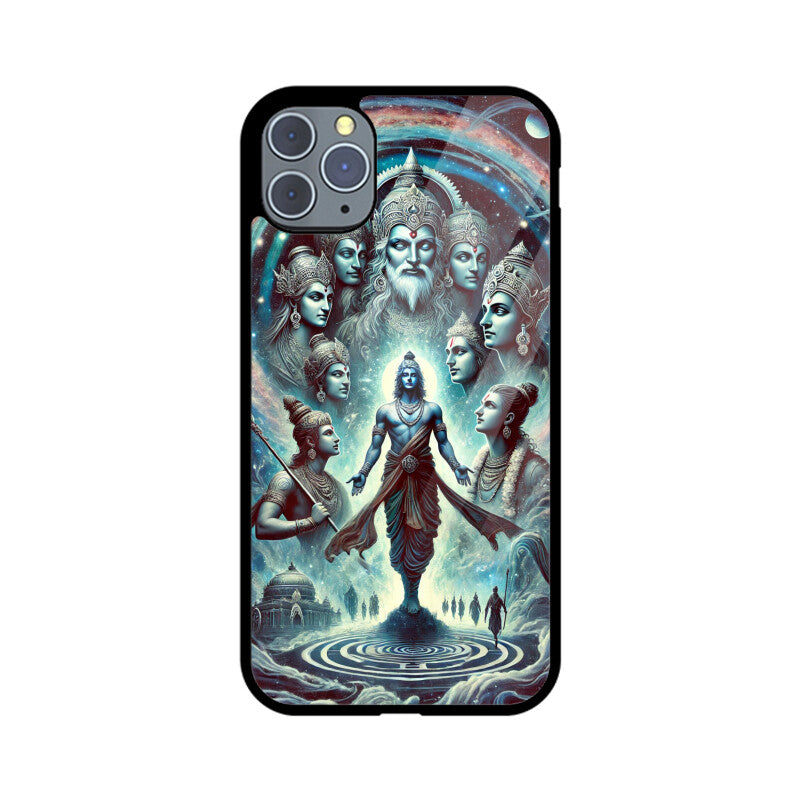 Epic Mahabharata Cosmic Warriors Glass Case