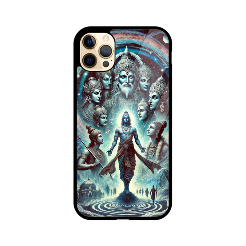 Epic Mahabharata Cosmic Warriors Glass Case